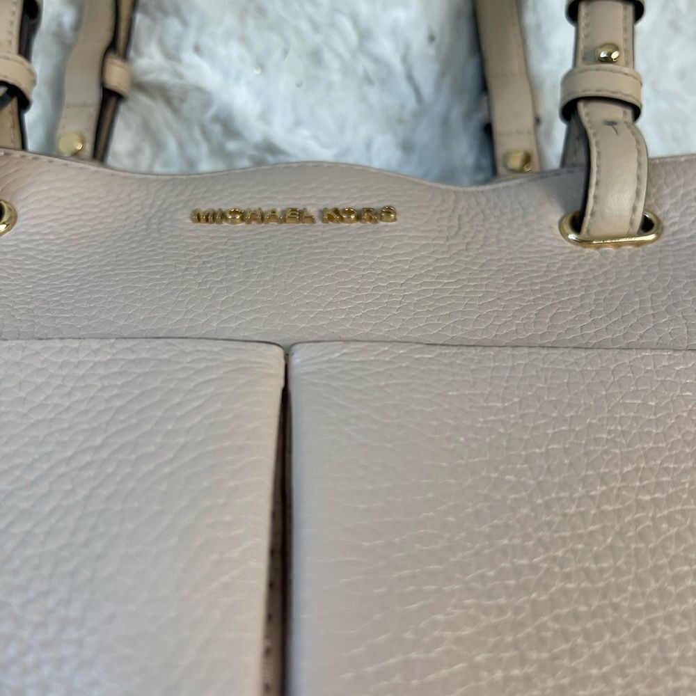 Michael Kors Bedford Pebble leather light pink Medium tote Gold tone accents - Picture 7 of 14